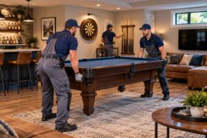 Preparing a New Game Room for Pool Table Delivery